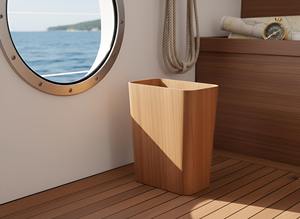 ถังขยะไม้ดีไซน์สวย เหมาะสำหรับสำนักงาน ห้องอ่านหนังสือ ห้องนอน ห้องทำงานที่บ้าน และใช้ตกแต่งภายในบ้าน จากอินเดีย - Product Image 3