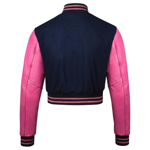 2026 New Street Wear Excellent Quality Eco-Friendly Reversible Varsity <b>Jacket</b> <b>Men's</b> Baseball Style Fleece Blue <b>White</b> - Product Image 3