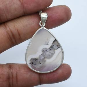 Collier pendentif en quartz en forme de larme fait main, argent sterling 925, bijou minimaliste délicat, cadeau pour elle - Product Image 6