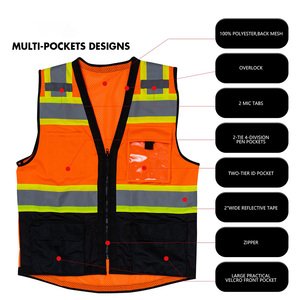 เสื้อกั๊กนิรภัยคุณภาพสูงสำหรับสวมใส่ประจำวัน ผลิตจากโพลีเอสเตอร์เนื้อนุ่ม ระบายอากาศได้ดี สไตล์สปอร์ต ดีไซน์ใหม่ล่าสุด - Product Image 3