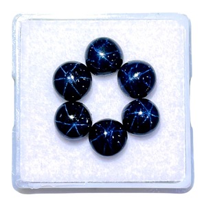 Zafiro Azul Natural de 6mm, Cabujón Redondo, Piedras Preciosas Sueltas, Lote al Por Mayor, Precio al Por Mayor para la Fabricación de Joyería - Product Image 4