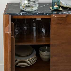 Buffet Vandana Radiant Zentrix en bois de manguier et marbre noir - Product Image 5