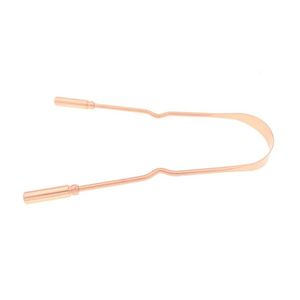 Raspador de Lengua de Acero Inoxidable con Acabado Cobre, Diseño en U Ancho, para Higiene Bucal, Eliminación de Bacterias y Mal Aliento, Herramienta de Bienestar para Adultos - Product Image 3