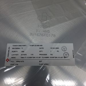 Tosoh 3736F-22-000-450 Target, Ti, 4N5, FG, DB/A - Équipements et pièces semi-conductrices d'occasion fiables à l'échelle mondiale - Product Image 4