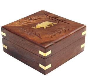 Caja de madera hecha a mano para almacenamiento y organización en el hogar - Product Image 4