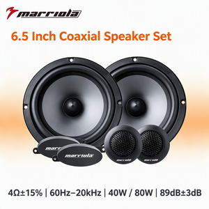 Haut-parleurs coaxiaux professionnels de 6,5 pouces Marriola SQ-AB7 91 dB 40 W RMS pour voiture, woofer de basses pour véhicule universel - Product Image 1