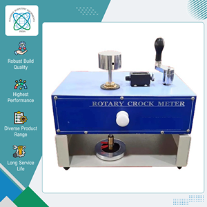 Équipement de test de tissus de qualité supérieure, best-seller : Crockmètre rotatif manuel de laboratoire pour déterminer la solidité des couleurs des textiles - Product Image 3