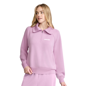 Women Quarter Zip Turn <b>Down</b> Collar Tracksuit With <b>Trousers</b> Tapered Fit Casual Lounge Wholesale Custom Two Piece Clothing Outfits - Product Image 6