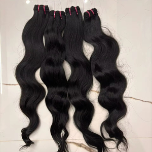 มัดผมมนุษย์คลื่นธรรมชาติที่ยังไม่ได้แปรรูป | ผมต่อแบบ Remy บริสุทธิ์100% - Product Image 1