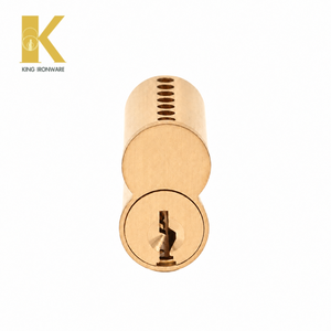 Cylindre de serrure en laiton, logo personnalisé disponible, laiton satiné, 7 goupilles, clé SFIC, pour la sécurité des portes - Product Image 5