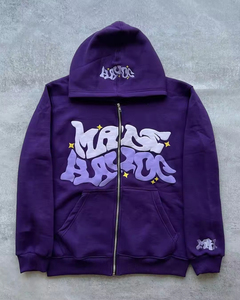 Sweat-shirt à capuche surdimensionné pour femme, personnalisé en couleur et logo, tissé pour l'hiver, avec badge, couleur unie - Product Image 2