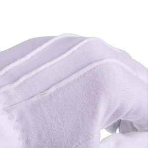 <b>Long</b> Cuff Ceremonial Uniform Parade White Nylon Cotton Hand <b>Glove</b> With Durability Elastic Cuff White High Performance <b>Gloves</b> - Product Image 6