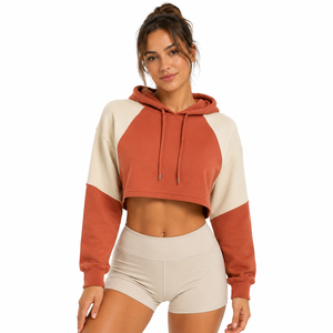 Sudadera Corta Tejida de Invierno para Mujer con Logotipo Frontal Personalizado, Top Corto de Manga Larga, Colores y Tallas Personalizables - Product Image 4