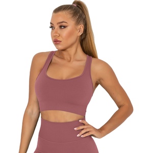 Soutien-gorge de sport respirant à maintien élevé pour femme avec logo personnalisé, en Spandex/Polyester, prix ajustable - Product Image 1