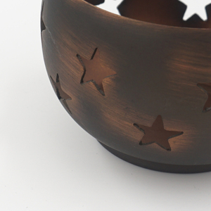 Antique Brass Star Tealight Candle Holder Handmade Metal Votive <b>Mini</b> Cup for Table Centerpiece Home Decor Bulk - Product Image 2