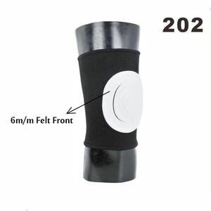 Genouillères et coudières flexibles 100% polyester, protection extérieure, manchon de genou fin blanc/noir, taille universelle S-XL - Product Image 6