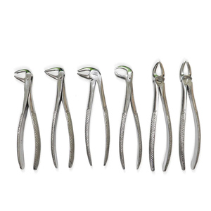 Kit de 12 pinces d'extraction dentaire manuelles en acier inoxydable de haute qualité, poignée ergonomique, instruments chirurgicaux certifiés CE - Product Image 4