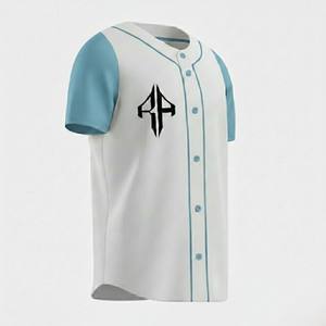 Camisetas de Béisbol con Impresión Digital de Alta Calidad, 100% Poliéster, Manga Corta, Cuello en V, Transpirables, por RIVIAN ATLANTIC - Product Image 3