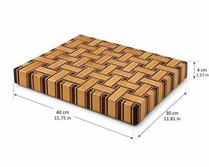 Tabla de Cortar Rectangular de Madera de Acacia Natural Premium, Duradera, Hecha a Mano, Apta para Lavavajillas, 1.2 cm de Grosor - Product Image 6