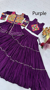 ชุดเดรสสไตล์ Koti choli สำหรับผู้หญิงในโอกาส Navratri ชุดเดรสสไตล์ Koti - Product Image 4