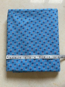 Blue Hand Block Printed Cotton <b>Fabric</b> Mini Floral Jaipur Sanganeri Dress Material Apparel Textile Wholesale India - Product Image 4