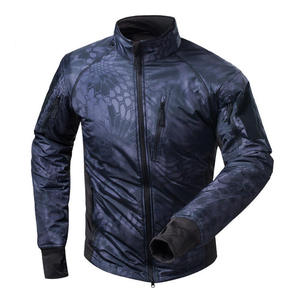 Veste Softshell Camouflage pour Homme, Col Montant, Fermeture Éclair, Coupe-Vent, Respirante, Décontractée, pour Activités de Plein Air - Product Image 3