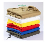 T-shirt décontracté en coton biologique certifié GOTS OCS, tricoté, uni, pour l'hiver, avec broderie personnalisée OEM, boutons, grandes tailles, vente en gros