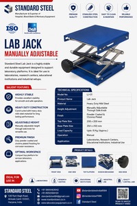 Plateforme élévatrice à ciseaux en acier inoxydable pour laboratoire, avec hauteur réglable, pour équipement de laboratoire de chimie - Product Image 2