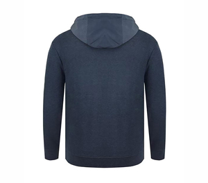 Sweat à capuche zippé intégral 2 voies pour homme, en coton épais, coupe classique, respirant, écologique, avec poches, vierge pour personnalisation - Product Image 3