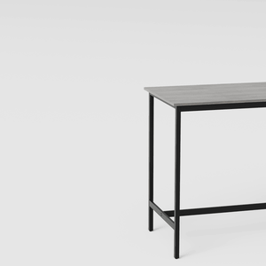 Set Tavolo da Bar Grigio con 4 Sgabelli da Bar con Seduta Morbida in PU 120,0 cm L x 60,0 cm L x 35,43 cm H con Schienale - Product Image 2