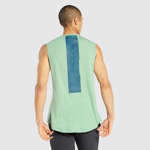Camiseta sin mangas de algodón para hombre, estilo vintage desgastado, con bordado personalizado, para gimnasio y entrenamiento atlético - Product Image 2