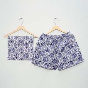 Conjunto de Pijama de Algodón Suave y Cómodo de Manga Corta con Estampado Floral, Transpirable y de Secado Rápido para Mujer, Ligero y Acogedor para Primavera/Verano - Product Image 2