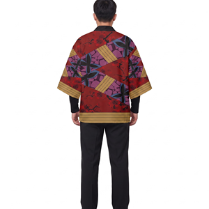 Kimono Unisex de Manga Corta de Poliéster con Estampado Gráfico Completo y Frente Abierto al por Mayor - Product Image 2