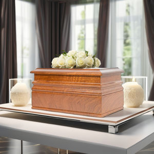 Zion High Quality Cedar Wood Urn North American Style Foldable Arch Lid Handle DLP Manufacturer's Wholesale New <b>3D</b> <b>Printer</b> - Product Image 2