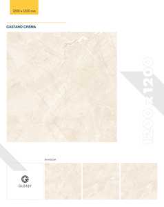 Carrelage de sol en porcelaine vitrifiée brillante Breccia Gold 1200x1200mm, aspect marbre, grand format - Product Image 6