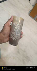 Meilleure qualité de tasse/verre de corne à boire Viking sculptée à la main aux prix les plus bas - Product Image 4