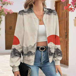Nouvelles vestes bomber personnalisées pour femmes, qualité supérieure, tissées, légères, de haute qualité, vente en gros OEM - Product Image 4