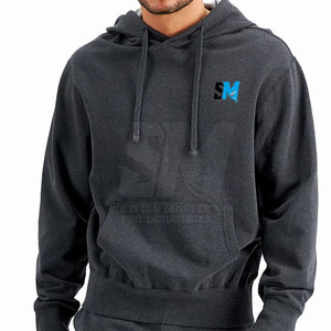 Ensemble de sweats à capuche en molleton French Terry pour hommes, vêtements streetwear, design de logo personnalisé, vente en gros - Product Image 6