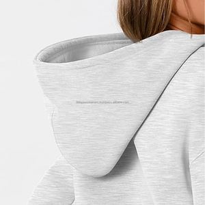 Sudadera con Capucha Extra Grande para Mujer, Estilo Y2K, con Logotipo Personalizado, Forro Polar, Bolsillo Frontal, Impermeable, Ecológica, 320g - Product Image 4