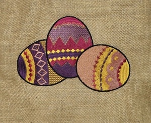 Sac fourre-tout bohème en jute avec motif de dessin animé brodé, fermeture ouverte, pour femme, usage quotidien printanier, écologique, à porter à l'épaule - Product Image 2