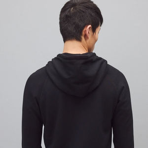 Sweat à capuche zippé pour homme, couleur unie, manches longues, tissu raffiné offrant une couverture confortable, design minimaliste - Product Image 5