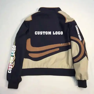 Chaqueta Bomber de Invierno de Diseño Nuevo en Oferta, Chaqueta Varsity de Piel de Vaca, Impermeable, Resistente al Viento, Ecológica, con Logotipo Personalizado para Hombre - Product Image 2