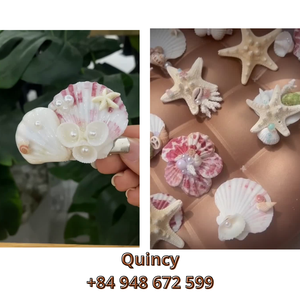กิ๊บติดผมเปลือกหอยทำมือขายส่ง |   กิ๊บติดผมเปลือกหอยธรรมชาติ |   เครื่องประดับแฟชั่นชายหาด - Product Image 2