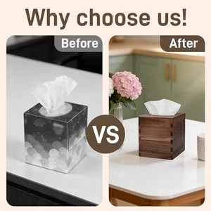 กล่องใส่กระดาษทิชชูไม้วอลนัท รับผลิตตามแบบ OEM ขายส่ง |   อัคดุส ซาลีม อินเดีย - Product Image 4