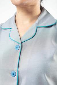 Ensembles d'uniformes médicaux unisexes givrés pour hôpitaux, en polyester et élasthanne, à manches courtes, multicolores, pour l'été, vente en gros - Product Image 4