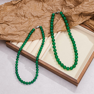 Collier de perles de riz Ping an Xi Le à la mode, nouveau style chinois, perle d'eau douce rétro, accessoire perlé - Product Image 1