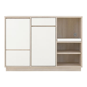 OR85120 Meuble de rangement moderne en MDF pour entrée, avec tiroir, porte coulissante et étagère, écologique, pour cuisine et salle à manger - Product Image 2