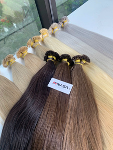 Extensions de cheveux humains vierges à pointe plate NASA, lisses naturels, pointes pleines, cheveux vietnamiens, 100g, 28 pouces - Product Image 5