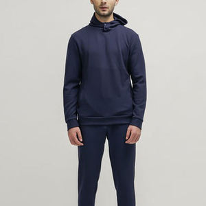<b>Men's</b> <b>White</b> Hooded <b>Sweatshirt</b> Oversized Fit Solid Color Casual Pullover Breathable Pocket Design Streetwear Cotton Material - Product Image 5