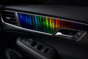 Película Decorativa Holográfica para Impresión por Transferencia de Agua con Reflejo Arcoíris Dinámico y Efectos de Superficie con Textura Natural - Product Image 3